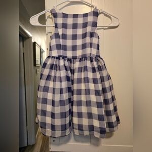 Pippa & Julie Navy and White Checkered Dress